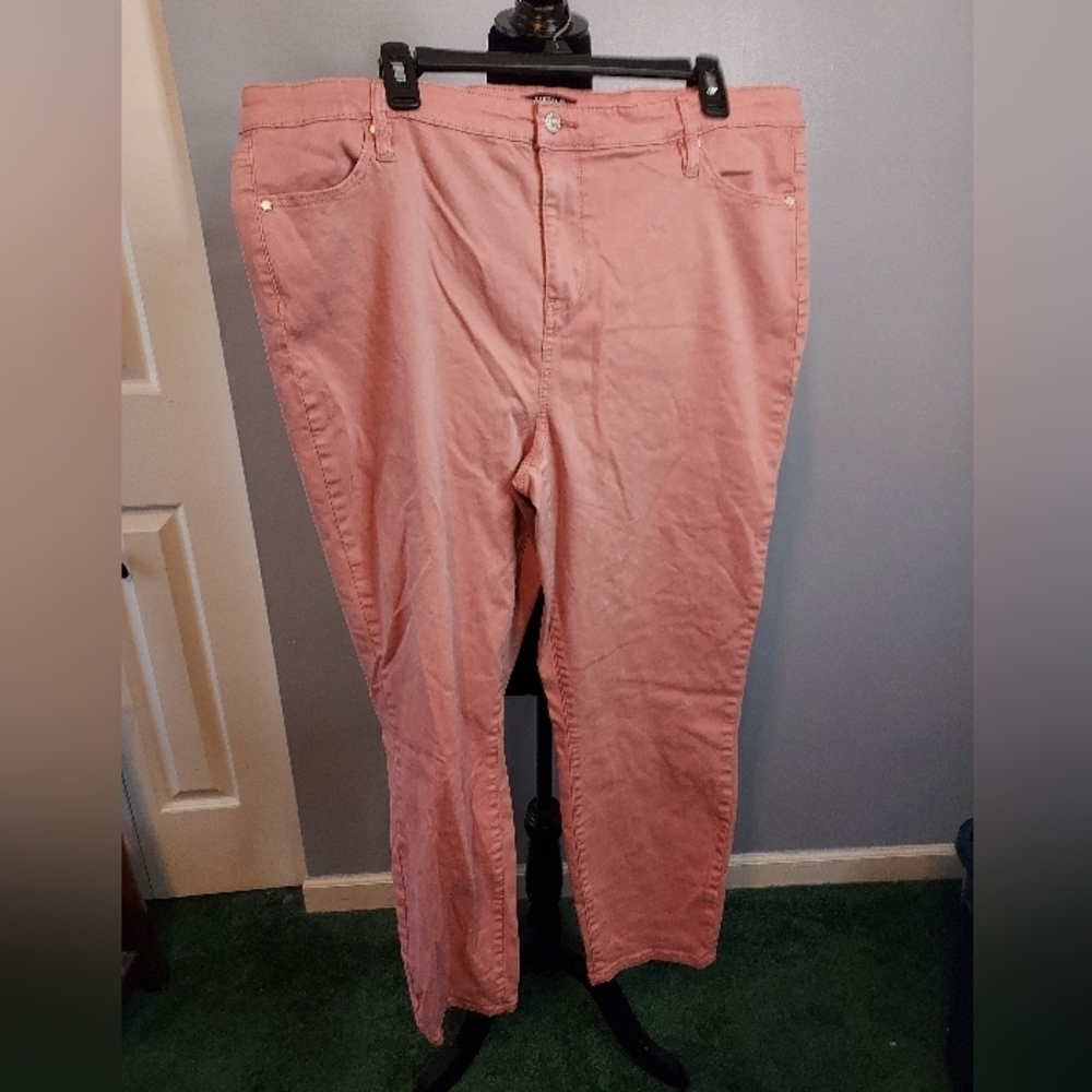 Buffalo David Bitton Havana 18/38 High Rise Soft Stretch Ankle Skinny Pink